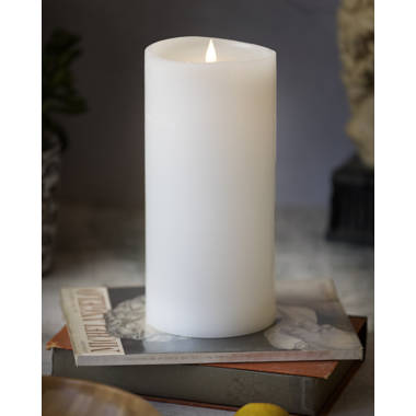 Latitude Run® Unscented Flameless Pillar Candle & Reviews | Wayfair